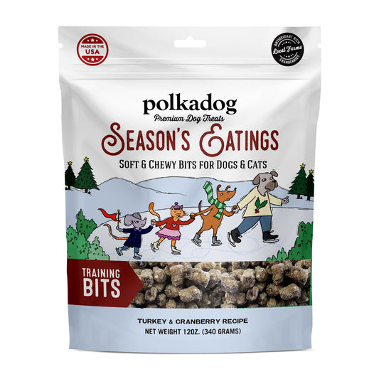 Polkadog Seasons Eatings Holiday Wonder Nuggets Turkey Dog Treat, 10oz