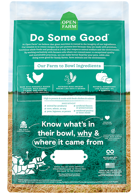 Open Farm Ancient Grains Puppy with Chicken and Salmon Dry Dog Food