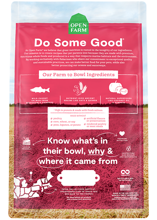 Open Farm Ancient Grains Wild-Caught Salmon Dry Dog Food