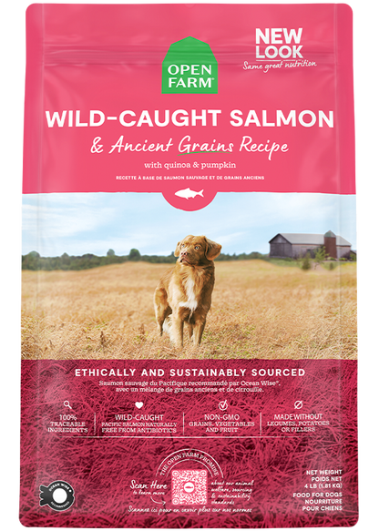 Open Farm Ancient Grains Wild-Caught Salmon Dry Dog Food