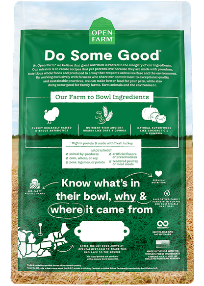 Open Farm Ancient Grains Homestead Turkey Dry Dog Food