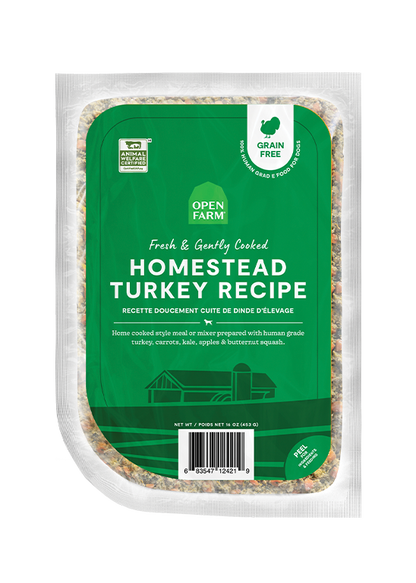 Open Farm Dog Gently Cooked Turkey Frozen Food