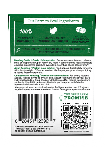 Open Farm Cat Grain Free Homestead Turkey Rustic Blend Wet Food