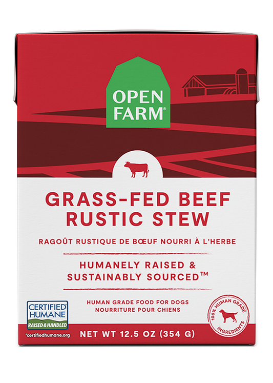 Open Farm Dog Grain Free Grass-Fed Beef Rustic Stew Wet Food