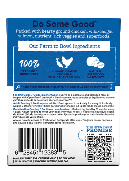 Open Farm Dog Grain Free Chicken and Salmon Rustic Stew Wet Food