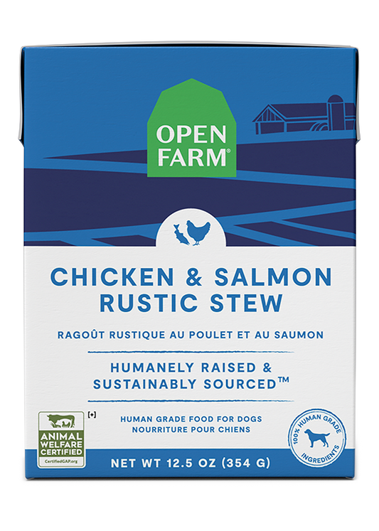 Open Farm Dog Grain Free Chicken and Salmon Rustic Stew Wet Food