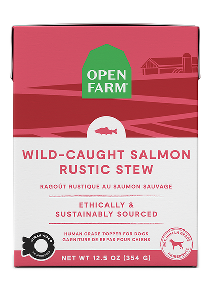 Open Farm Dog Grain Free Wild-Caught Salmon Rustic Stew Wet Food