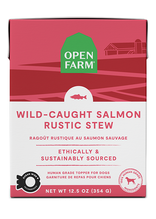 Open Farm Dog Grain Free Wild-Caught Salmon Rustic Stew Wet Food