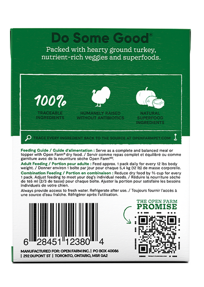 Open Farm Dog Grain Free Homestead Turkey Rustic Stew Wet Food