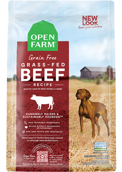 Open Farm Grain Free Grassfed Beef Dry Dog Food