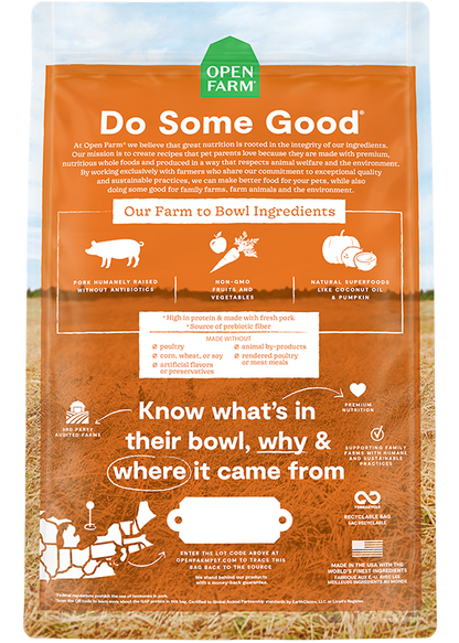 Open Farm Grain Free Farmer's Table Pork Dry Dog Food