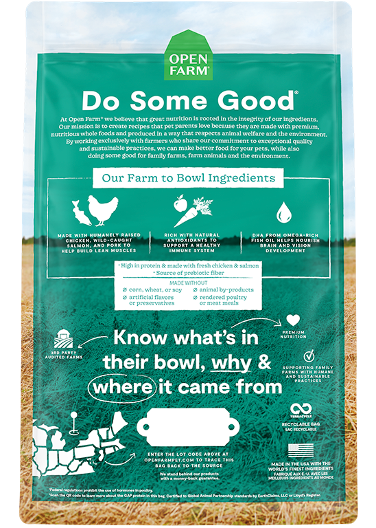 Open Farm Grain Free Puppy with Chicken and Salmon Dry Dog Food