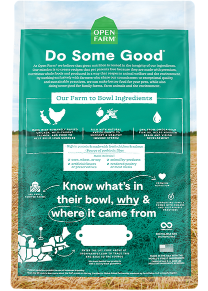 Open Farm Grain Free Puppy with Chicken and Salmon Dry Dog Food