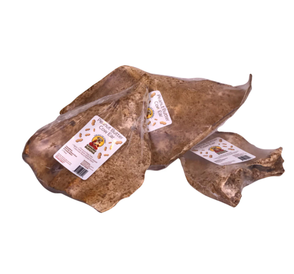 Barking Buddha Dog Peanut Butter Cow Ear Treat