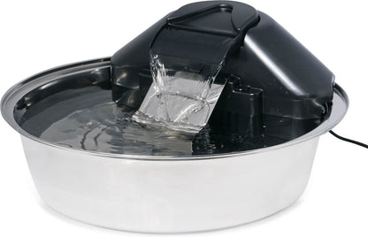 PetSafe Drinkwell Zen Stainless Steel Dog and Cat Water Fountain, 128-oz