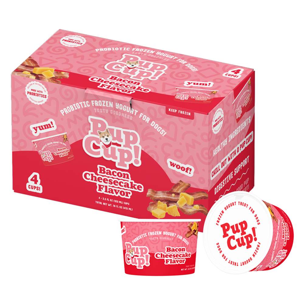 Pup Cup! Bacon Cheesecake Frozen Yogurt for Dogs