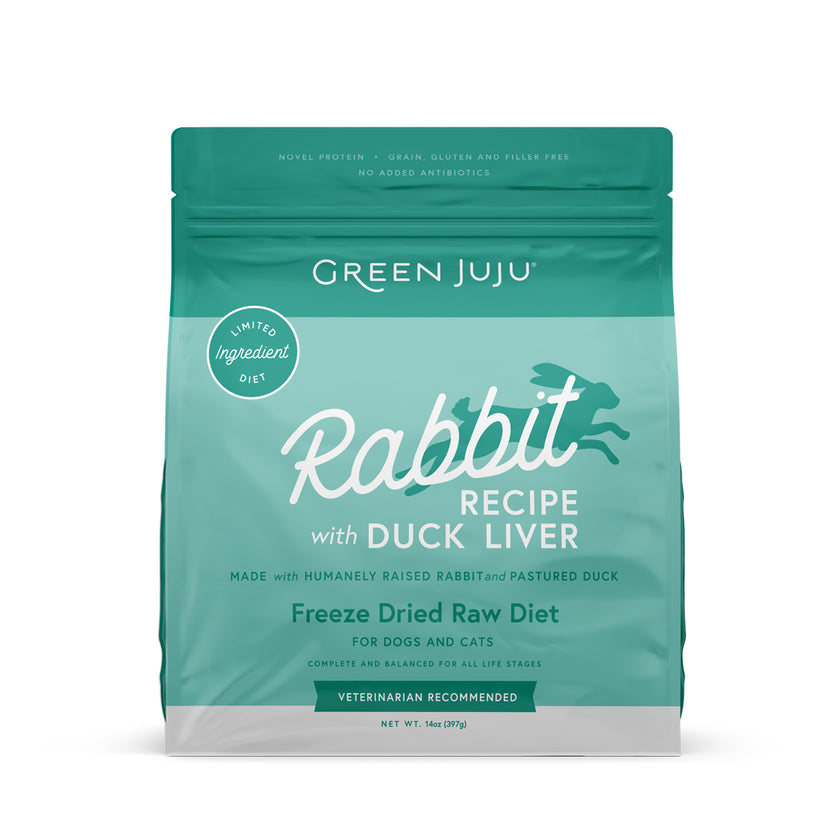 Green Juju Dog Freeze Dried Rabbit Raw Limited Ingredient Diet