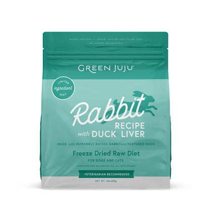Green Juju Dog Freeze Dried Rabbit Raw Limited Ingredient Diet