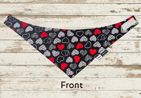 Lulu London All You Need is Love Reversible Dog Bandana