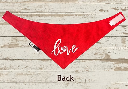 Lulu London All You Need is Love Reversible Dog Bandana
