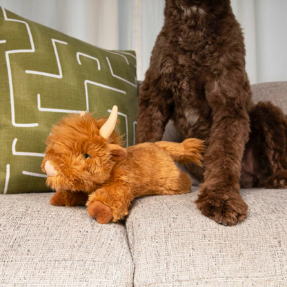 Fluff & Tuff "Shaggy" - Highland Cow Plush Dog Toy