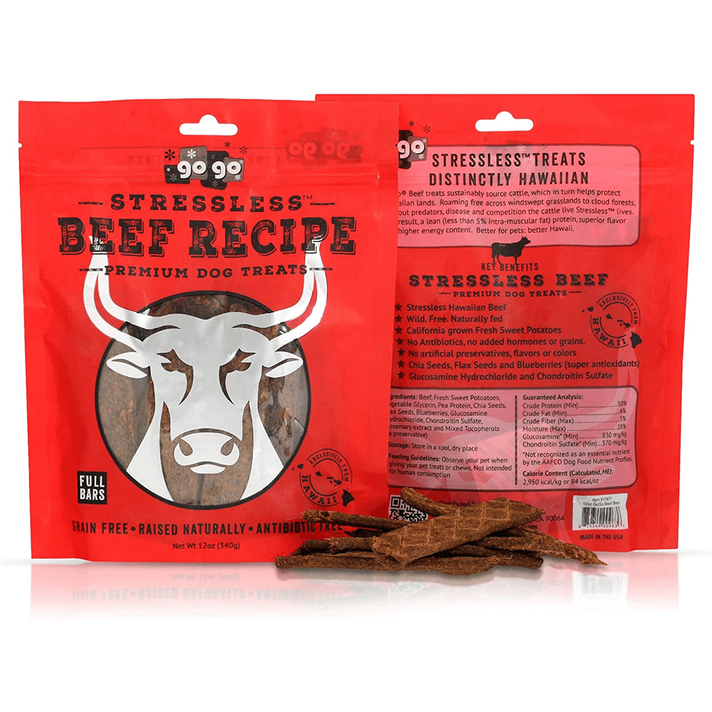 GoGo Stressless Wild Beef Premium Dog Treats