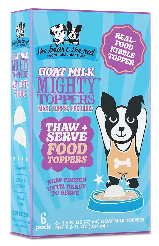 The Bear & The Rat Goat Milk Mighty Toppers Dog Food, 9.6 fl. oz.