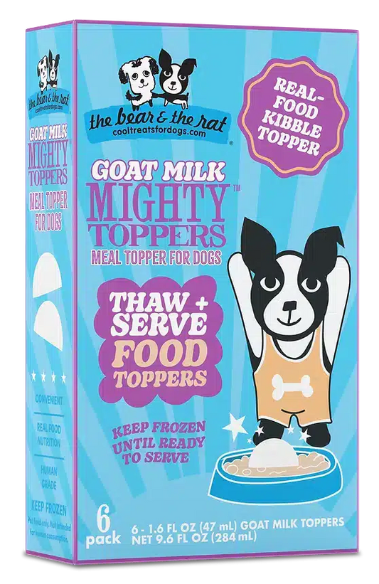 The Bear & The Rat Goat Milk Mighty Toppers Dog Food, 9.6 fl. oz.