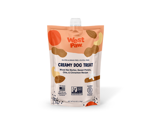 West Paw Creamy Dog Treat, Sweet Potato and Chia Seed