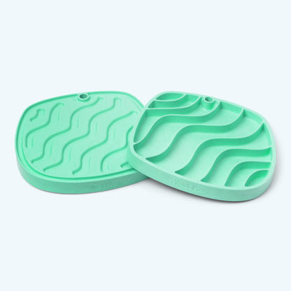 West Paw Feast Mat Dog Slow Feeder and Lick Mat, Waves