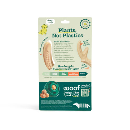 Woof HonestChew Antler Hard Density All-Natural Food Grade Dog Chew Toy
