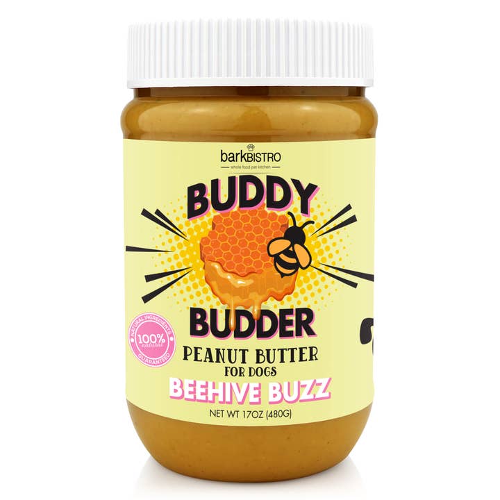 Bark Bistro Beehive Buzz Buddy Budder Peanut Butter for Dogs