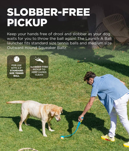 Outward Hound Launch A Ball Dog Ball Launcher Turquoise