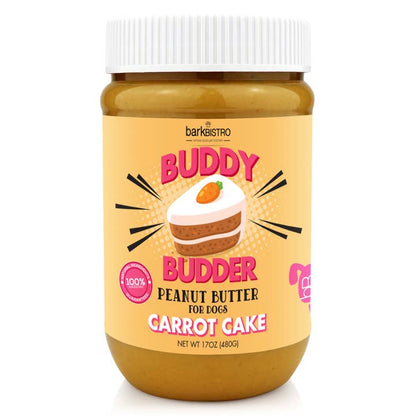 Bark Bistro Carrot Cake Buddy Budder Peanut Butter for Dogs