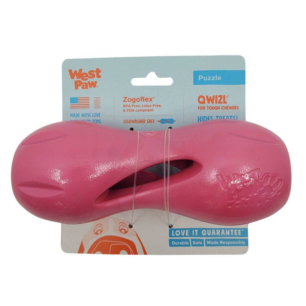 West Paw Qwizl Puzzle Treat-Dispensing Dog Toy, Spring 2026 Colors