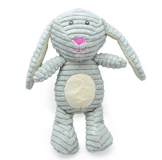 ThoozyPet 12.5" Tuff & Cuddly Bunny Plush Dog Toy