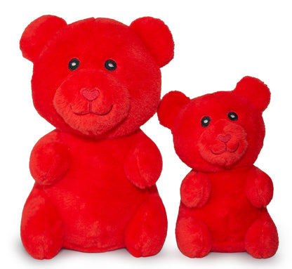 ThoozyPet Gummy Bear Plush Dog Toy, Red, 10"