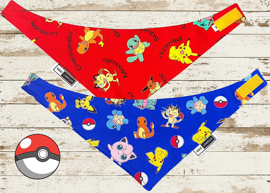 LuLu London Reversible "Pokemon Pup" Dog Bandana