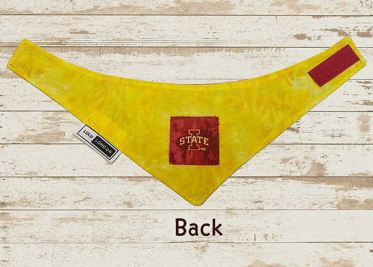 Lulu London Iowa State Cy-Dye Reversible Dog Bandana