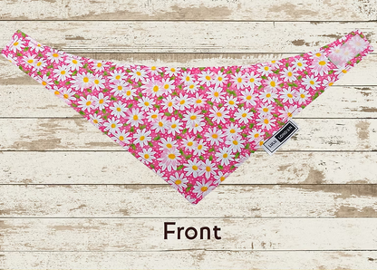Lulu London Spring Daisies Reversible Dog Bandana