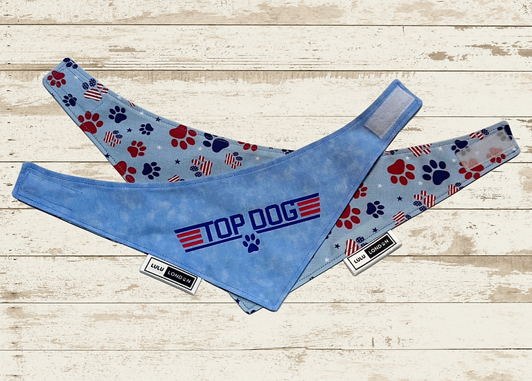 Lulu London Top Dog Custom Reversible Dog Bandana