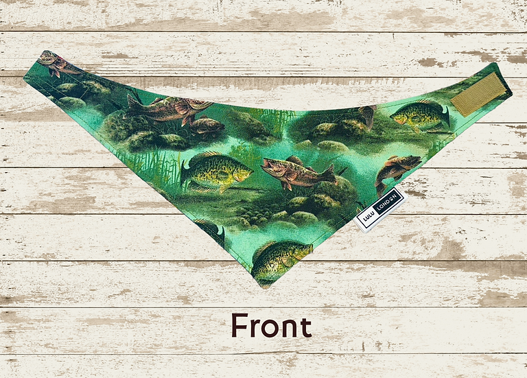Lulu London Fishing Friendsy Custom Reversible Dog Bandana