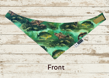 Lulu London Fishing Friendsy Custom Reversible Dog Bandana