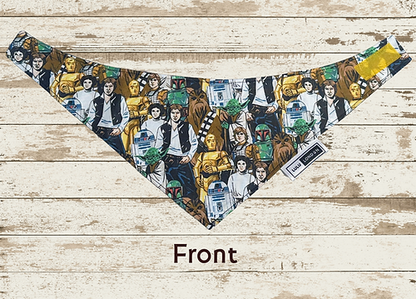 Lulu London Star Wars Characters Custom Reversible Dog Bandana