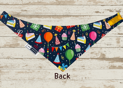 Lulu London Birthday Pup Custom Reversible Dog Bandana