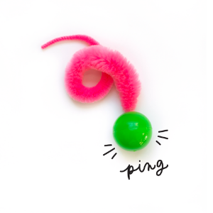 Dezi & Roo Cat Ping Ball Cat Toy