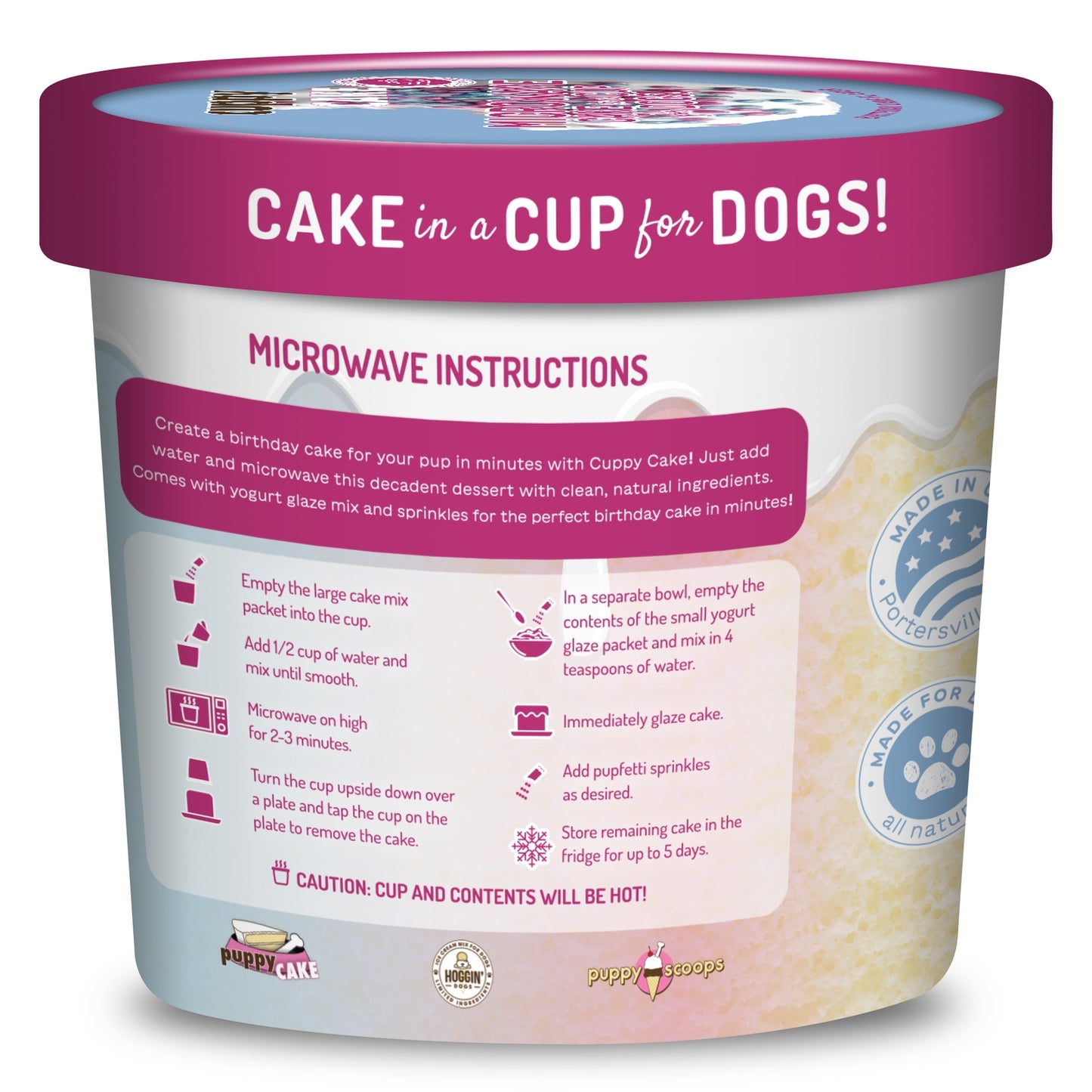 Cuppy Cake Dog Cake in a Cup