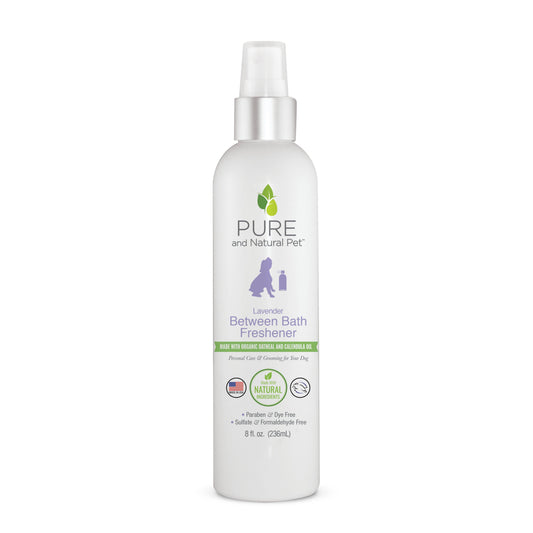 Pure and Natural Pet Between Bath Freshener for Dogs, Lavender
