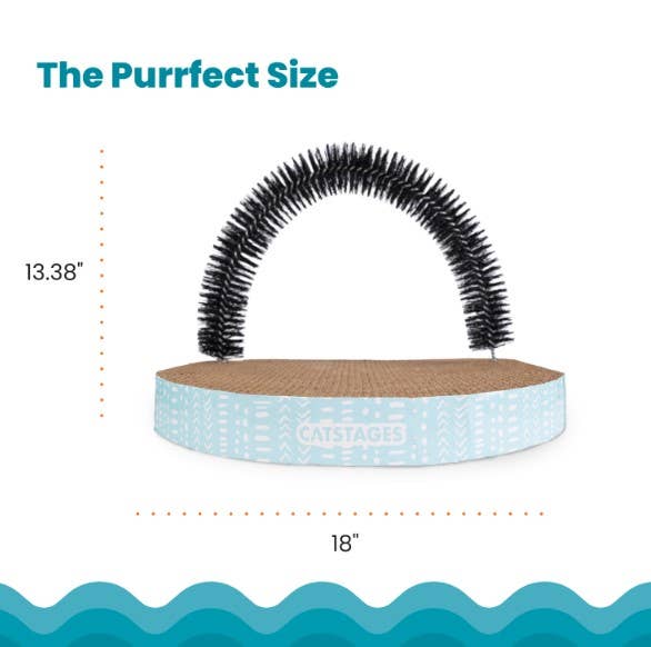 Catstages Cat Scratch and Groom Corrugated Cat Scratch Pad