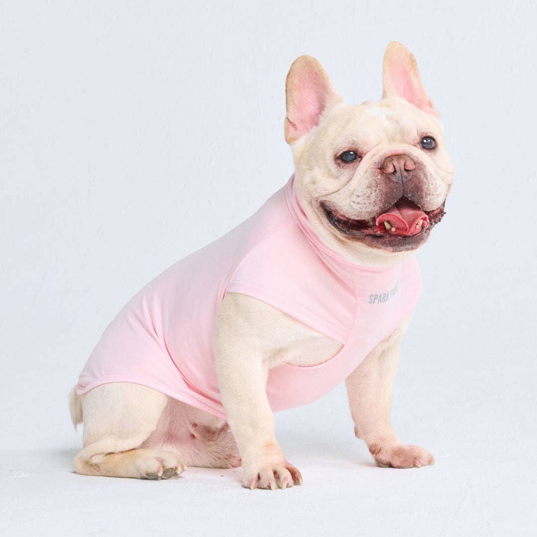 Spark Paws Sunblock Dog T-Shirt - Light Pink